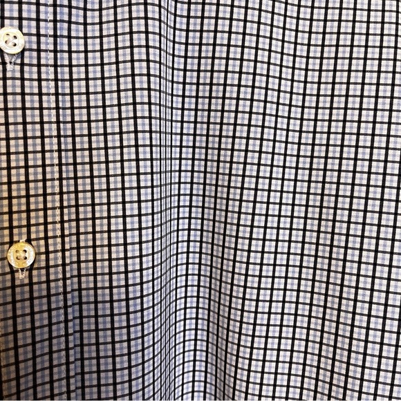 Lands' End Men's Blue Checkered Regular Fit Button Down Shirt Size XXL - Picture 8 of 11